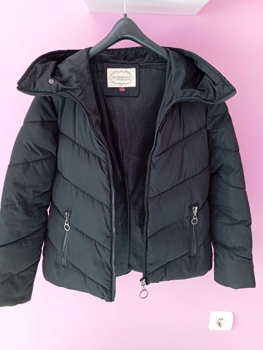 Черно зимно яке, размер М