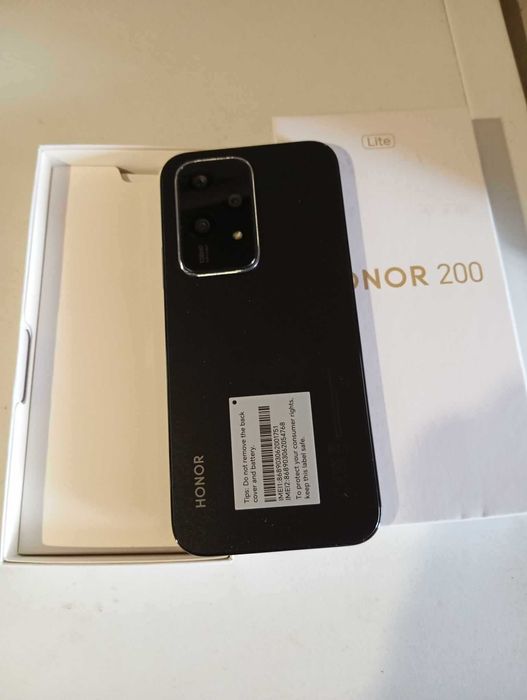 HONOR 200 LITE BLACK 6.70 ", 256 GB, RAM 8 GB, 108+5+2 MP, 5G НОВ