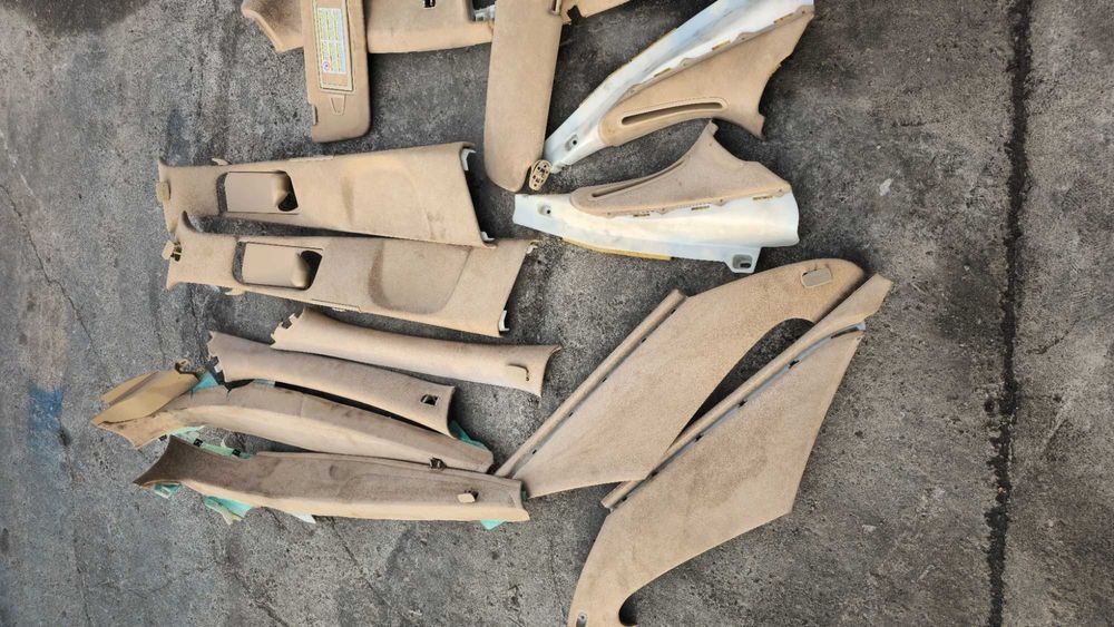 plafon interior piele alcantara bej Mercedes S class W221 S320 S500