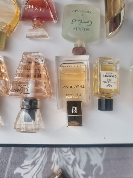 Colectie miniaturi parfum vintage – Fendi , Chanel, Givenchy, Hermès