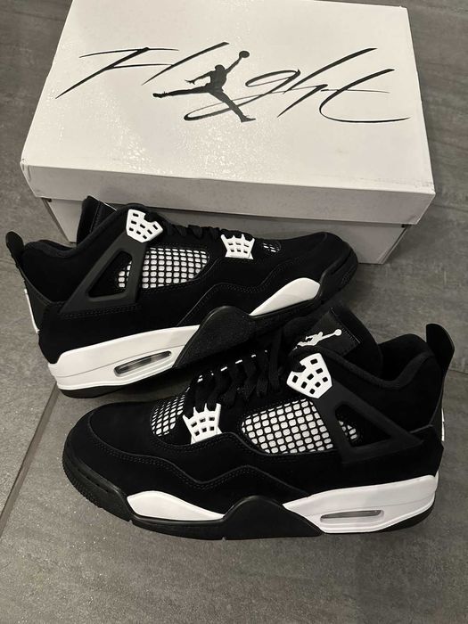 %REDUCERE% Air Jordan 4 White Thunder Ediție Limtată -Verificare Colet