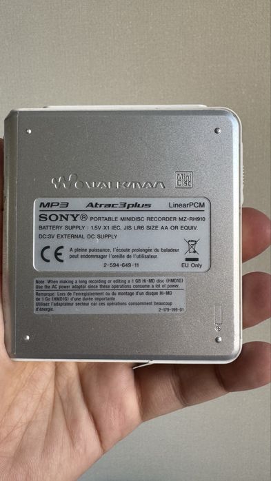 Минидиск проигрыватель sony walkman