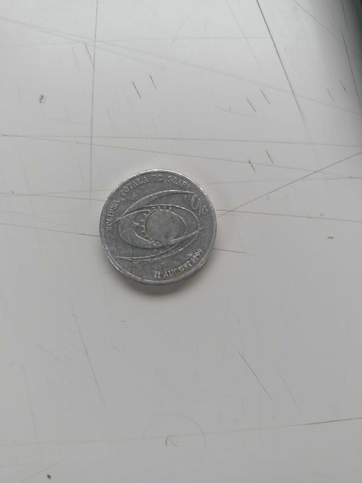 Moneda de colecție 500 lei eclipsa totala de soare 1999 11 August