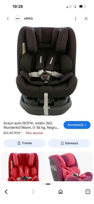 Vand scaun auto pentru copii