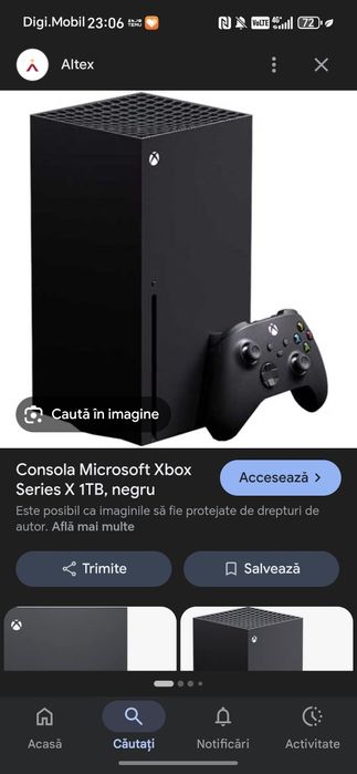 Xbox x series (1tb) că și nou fara cutie , poza  va fi actualizată curând cu xboxul real