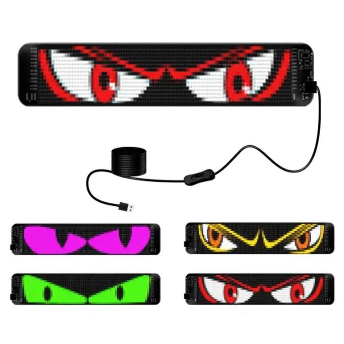 Panou Afisaj Matrix Led,Flexibil,Display RGB,Ochi Camion,USB,Bluetooth