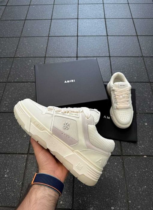 AMIRI MA 1 Alb - Piele - Full Box