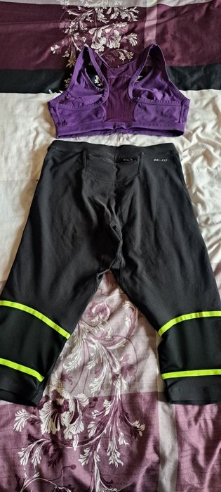 Kit fitness:colanti nike cu maieu