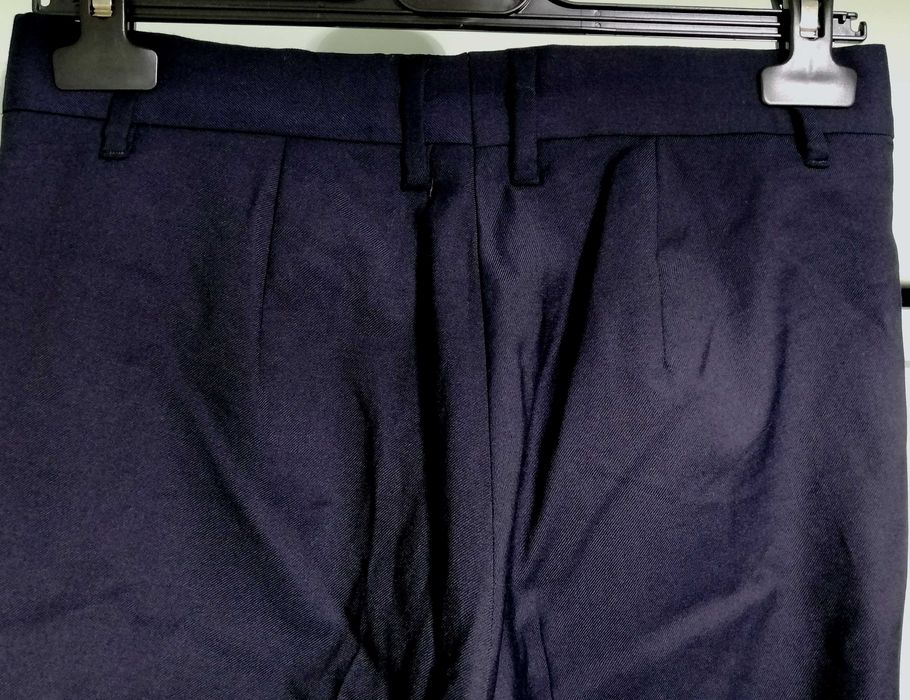 Дамски прав тъмносин панталон 38