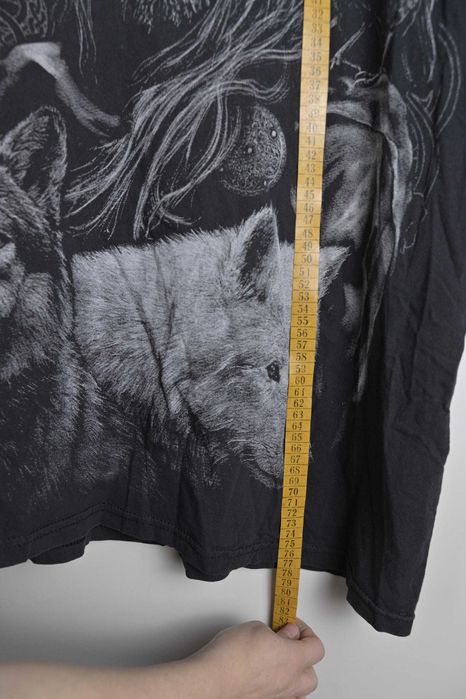 Tricou Valhalla Odin 3XL – negru, print viking, heavy cotton