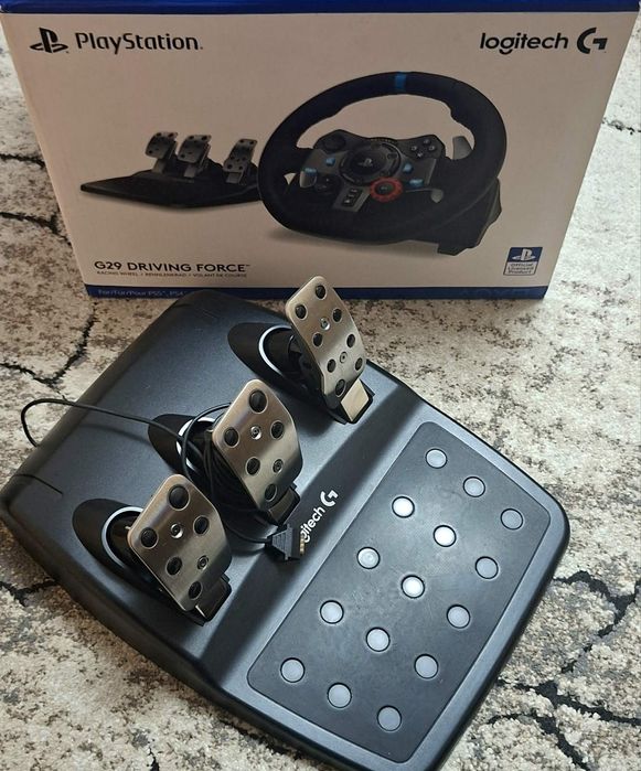 Волан с педали Logitech - G29, черен, PC/PS4/PS5