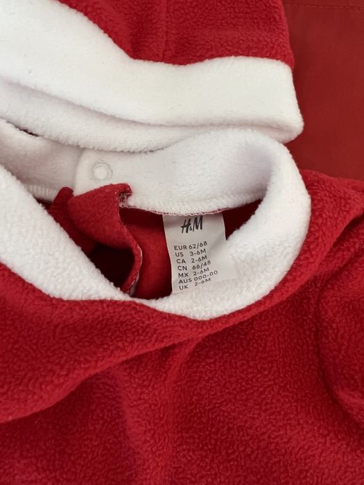 Costum Mos Craciun, H&M, 3-6 luni.