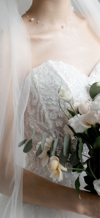 Свадебное платье.Размер S-M.