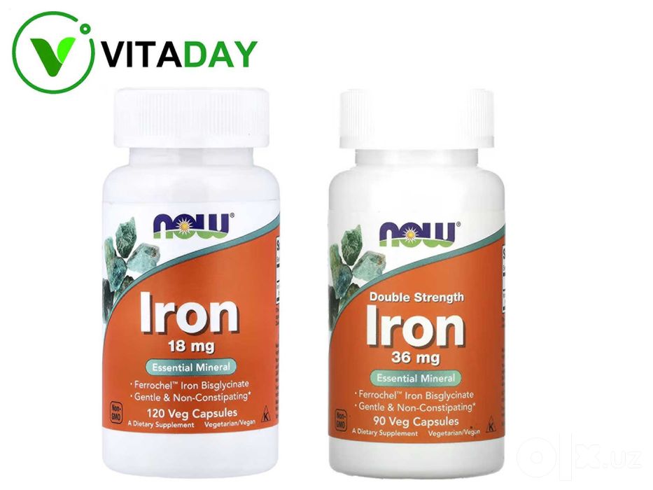 NOW Foods Iron Железо Iron Complex Caps temir