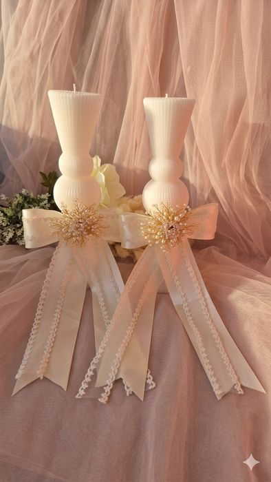 Lumanari nunta/botez clasice sau clepsidra