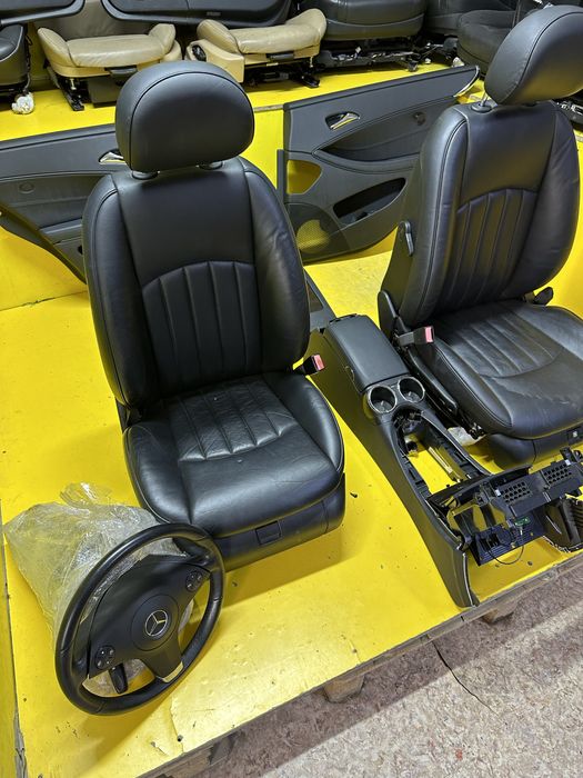 Салон w219 cls черный