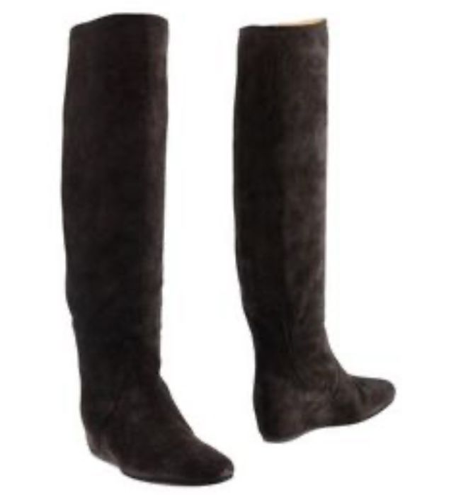 Lanvin сапоги замшевые