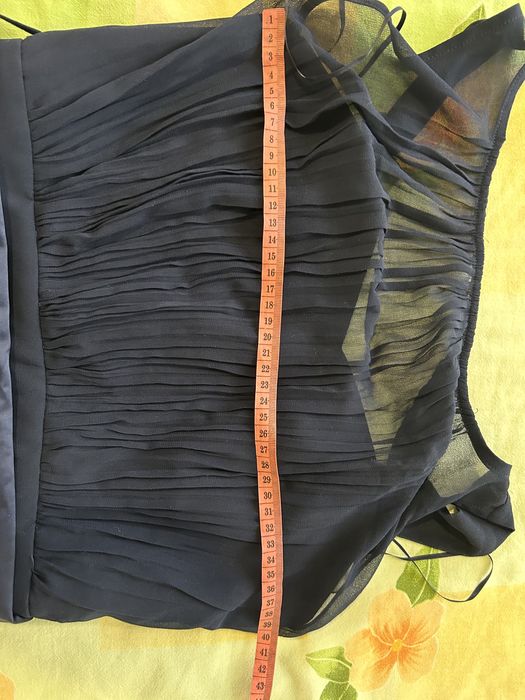 Дамска официална рокля тъмно синя