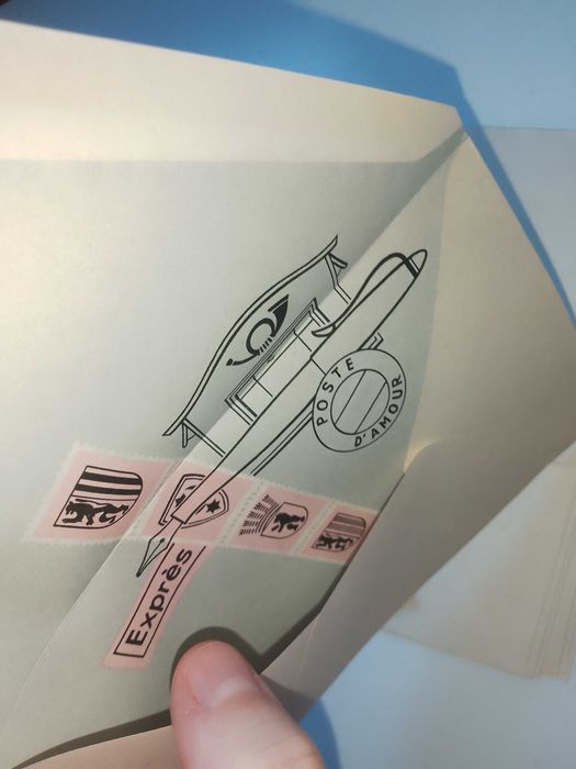 Пощенски пликове Luftpost par avion от 60-те