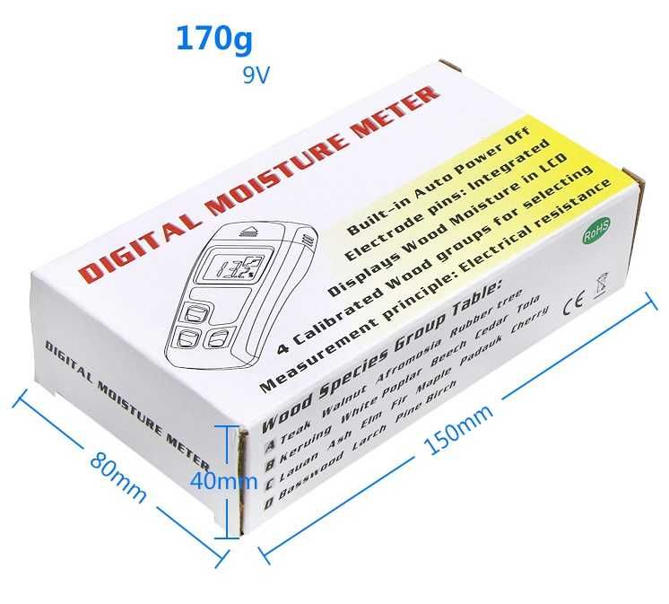 Влагомер древесины и бумаги