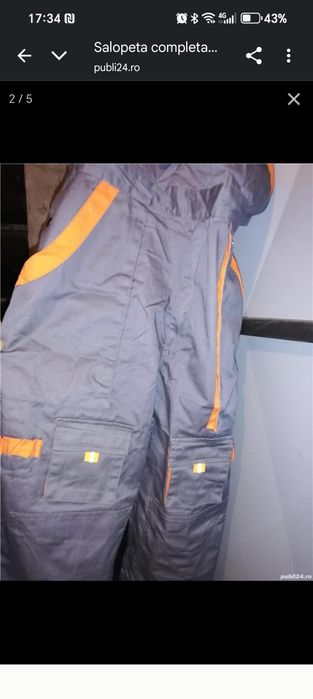 Echipament de lucru complet ,ciubica ,vesta pantalon ,bocanci