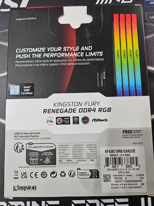 RAM Kingston Fury Renegade RGB 2x16 GB