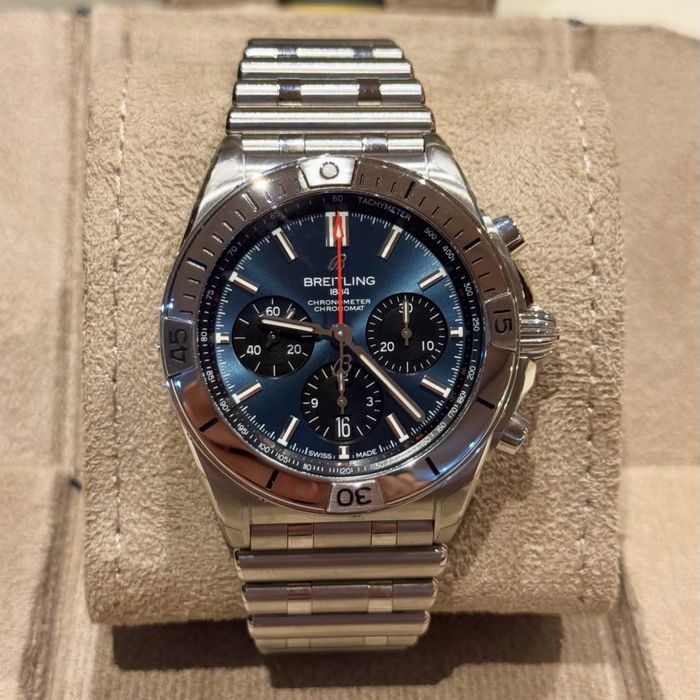 ceas breitling chronomat blue dial b01  42,mm