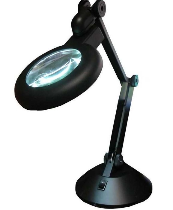 Lampa cu Lupa si Neon 12W Veioza cu Lupa si Neon 12W cu Brat Flexibil