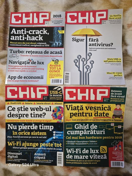 Vând reviste CHIP.