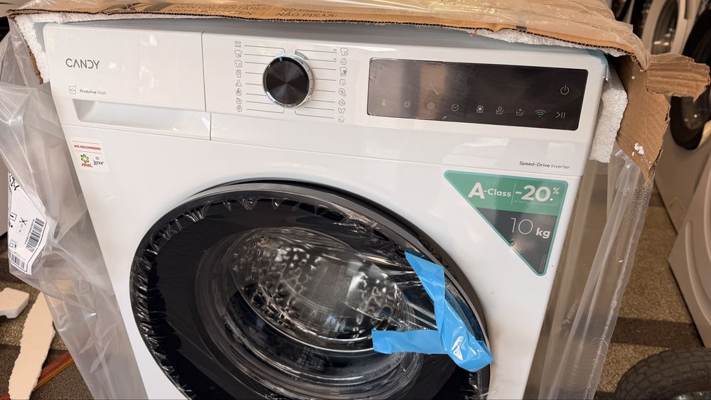 Нова Инверторна пералня CANDY PROWASH 500 BR 410B8-S 10 KG | КЛАС A | ИНВЕРТОР | ПАРА | WI FI