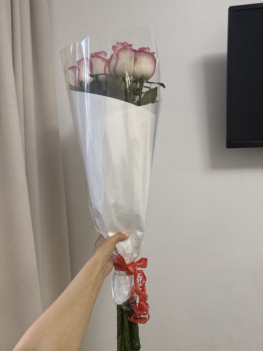 Букет роз метровых 9 шт