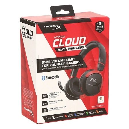 Проводные наушники Cloud Mini (7G8F4AA), Black-Red