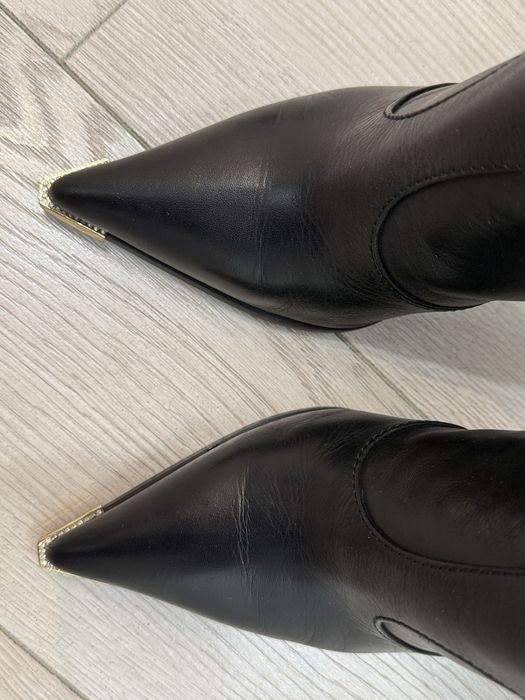 Ботильоны кожанные