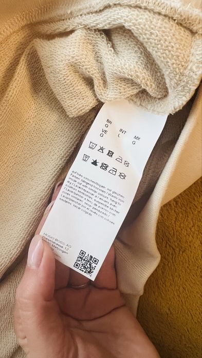 Оригинален памучен пуловер Boss