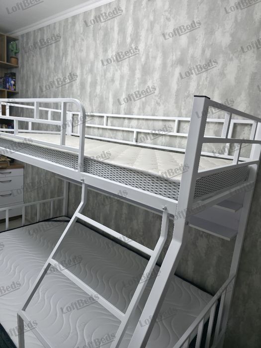 Детская Кровать Двухъярусная ВЕРОНА, матрас, bolalar va kattalar uchun