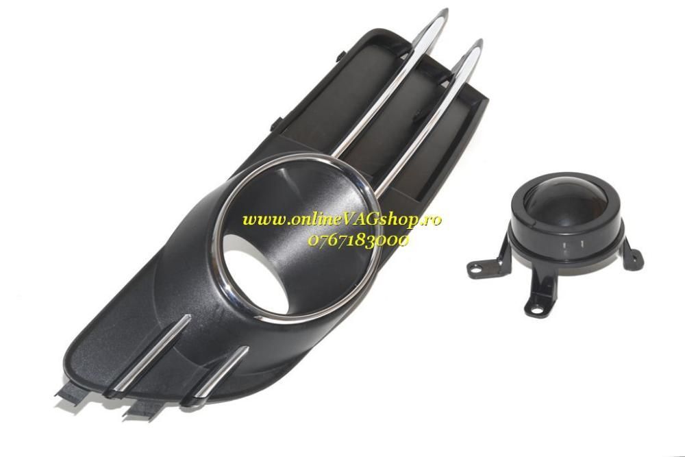 Set grile proiectoare crom cu ACC decorativ pt Audi A6 4G