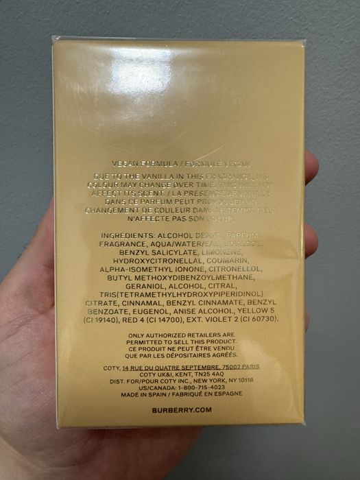 Burberry Goddess Intense EDP 100ml, nou, sigilat, 100% original cu posibilitate verificare in persoana