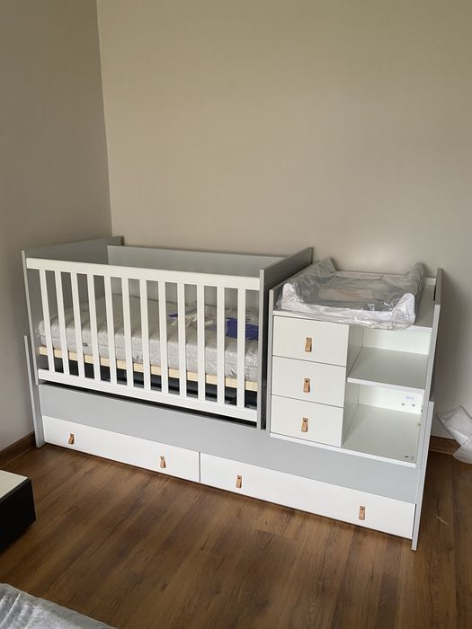 Трансформираща се кошара Kikka Boo Lorena 3 в 1 + матрак и обиколници