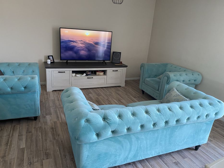 Canapea Chesterfield cu fotolii