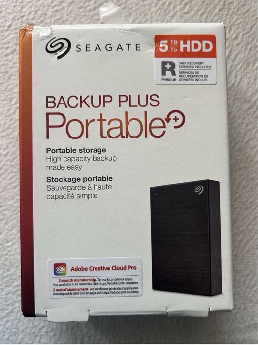 Seagate 2 TB и 5 ТВ външен хард диск