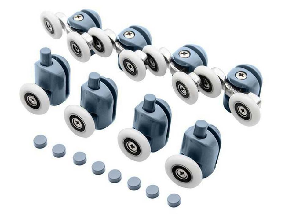Set 8 role pentru cabina de dus universale sistem dublu si simplu 24mm