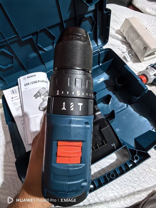 НОВ!!!Ударен винтоверт bosch GSB 185-LI