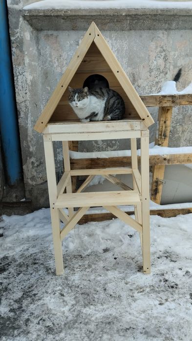 Домик для кошки утепленный