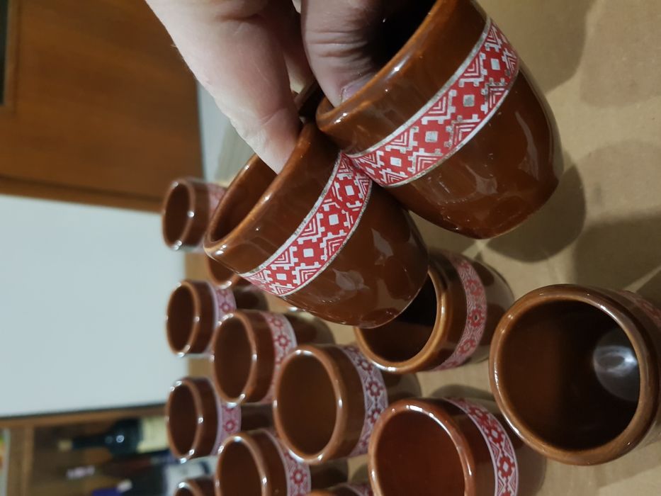 Порцеланов сервиз за алкохол / ракия - 19 бр.