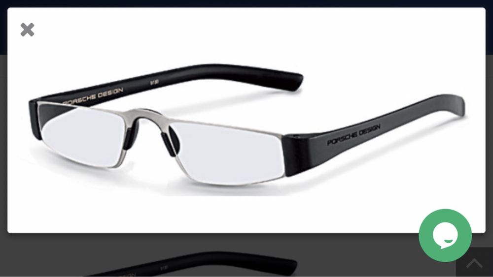 Ochelari Porsche Design citit vedere aproape