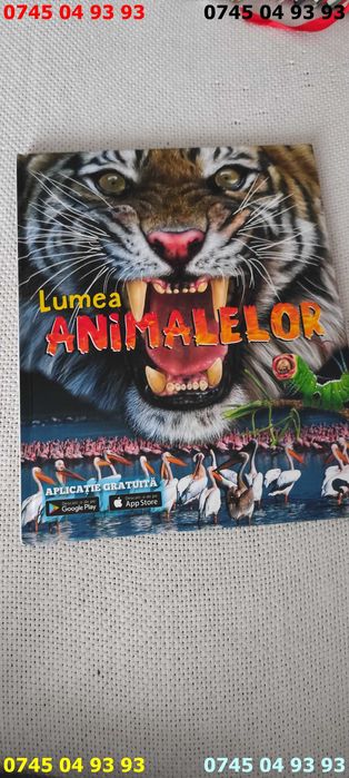 carte carti lumea animalelor cartonata si noua