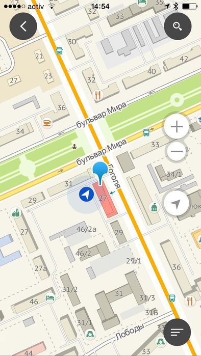 1 комнатная по Гоголя