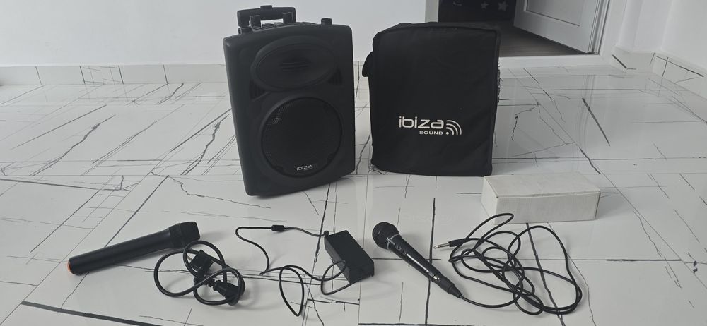 Boxa portabila 8 inch 20 cm cu USB, MP3 si Bluetooth, Ibiza Sound