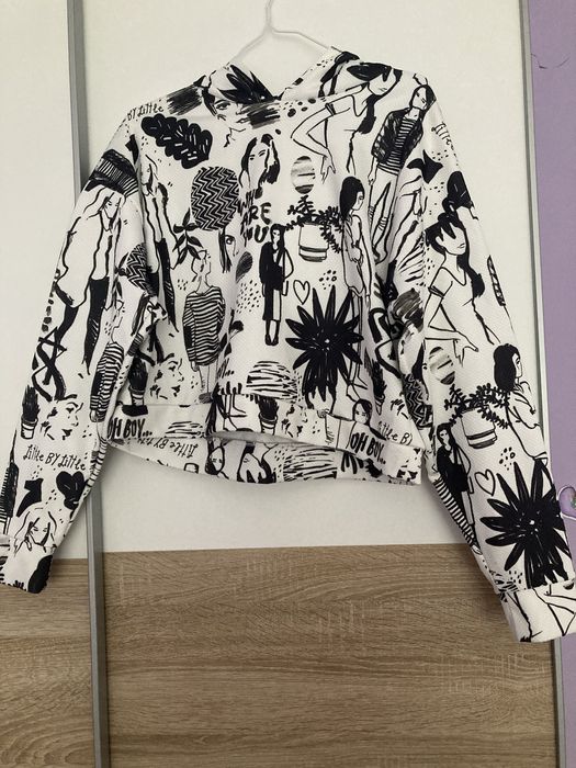 Детско късо худи за момиче с качулка