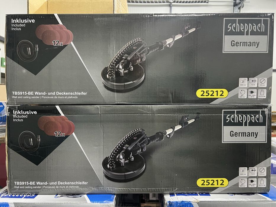 Жираф -Шлайф машина за гипсокартон Scheppach black TBS915-BE 710 W